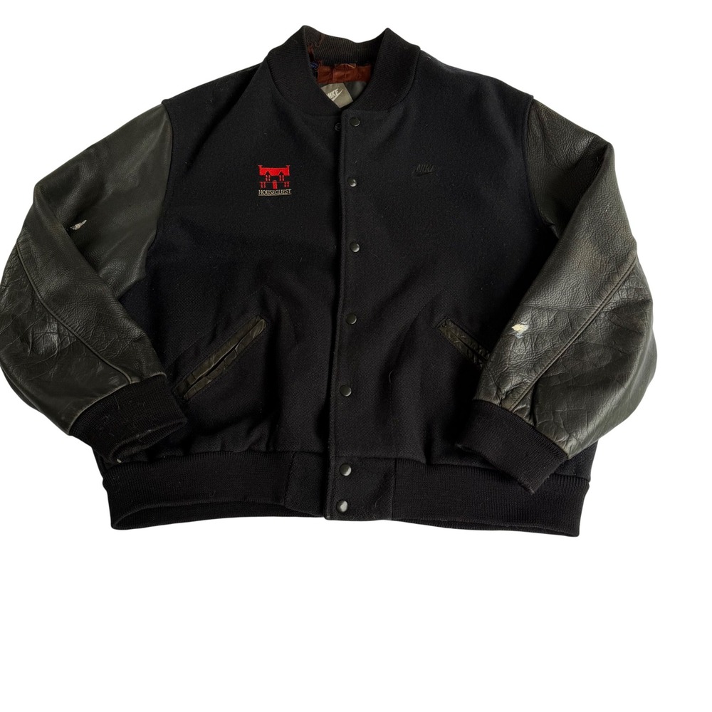 Ultra Rare Vintage 95' Nike Houseguest Movie Cast & Crew Varsity Jacket XXL